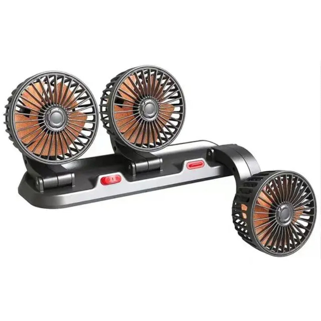 Ventilateur trois têtes rotatifs pour voiture