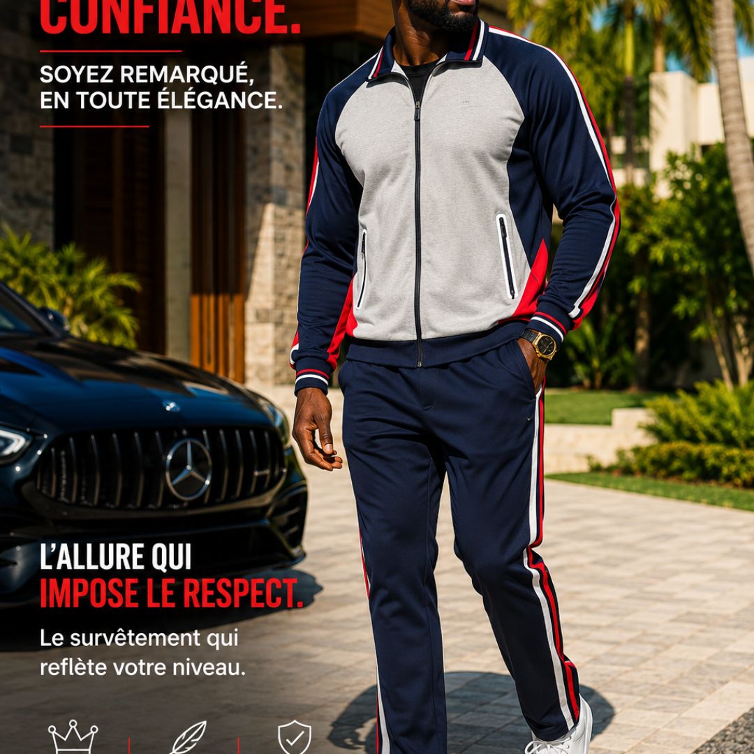 👑 Survêtement Premium Homme – L'Allure Qui Imposera Le Respect