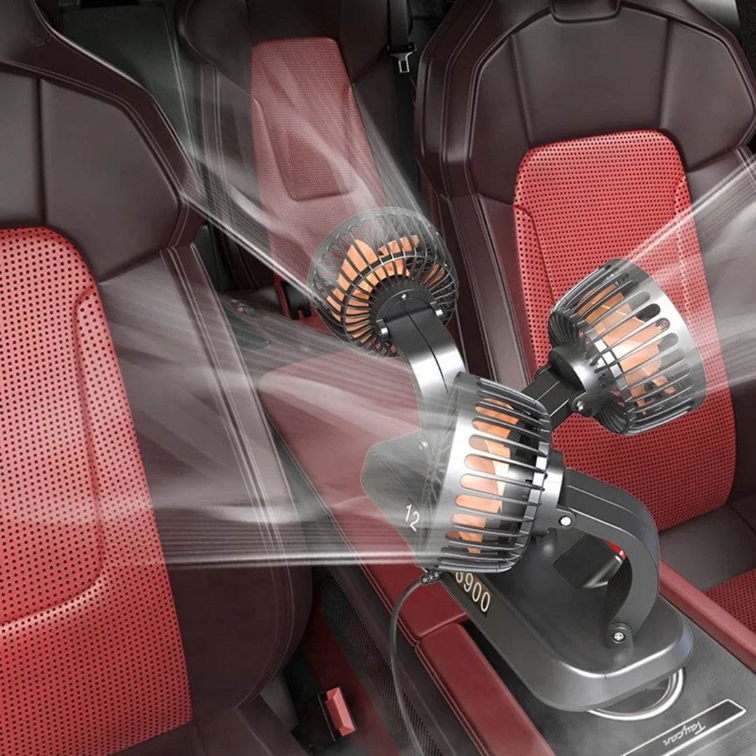 Ventilateur trois têtes rotatifs pour voiture
