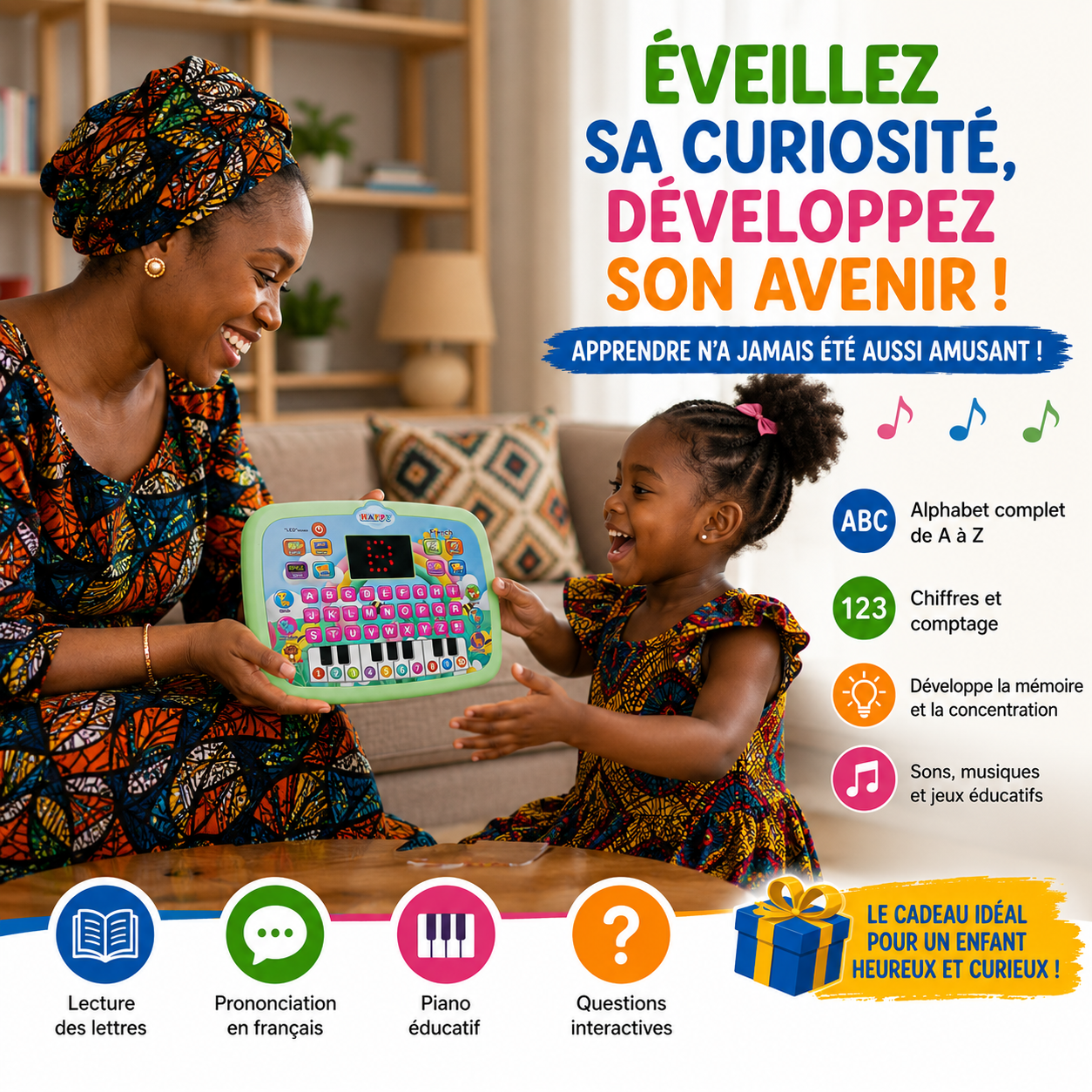 Ordinateur Éducatif Interactif pour Enfants ( 3 ans et plus )