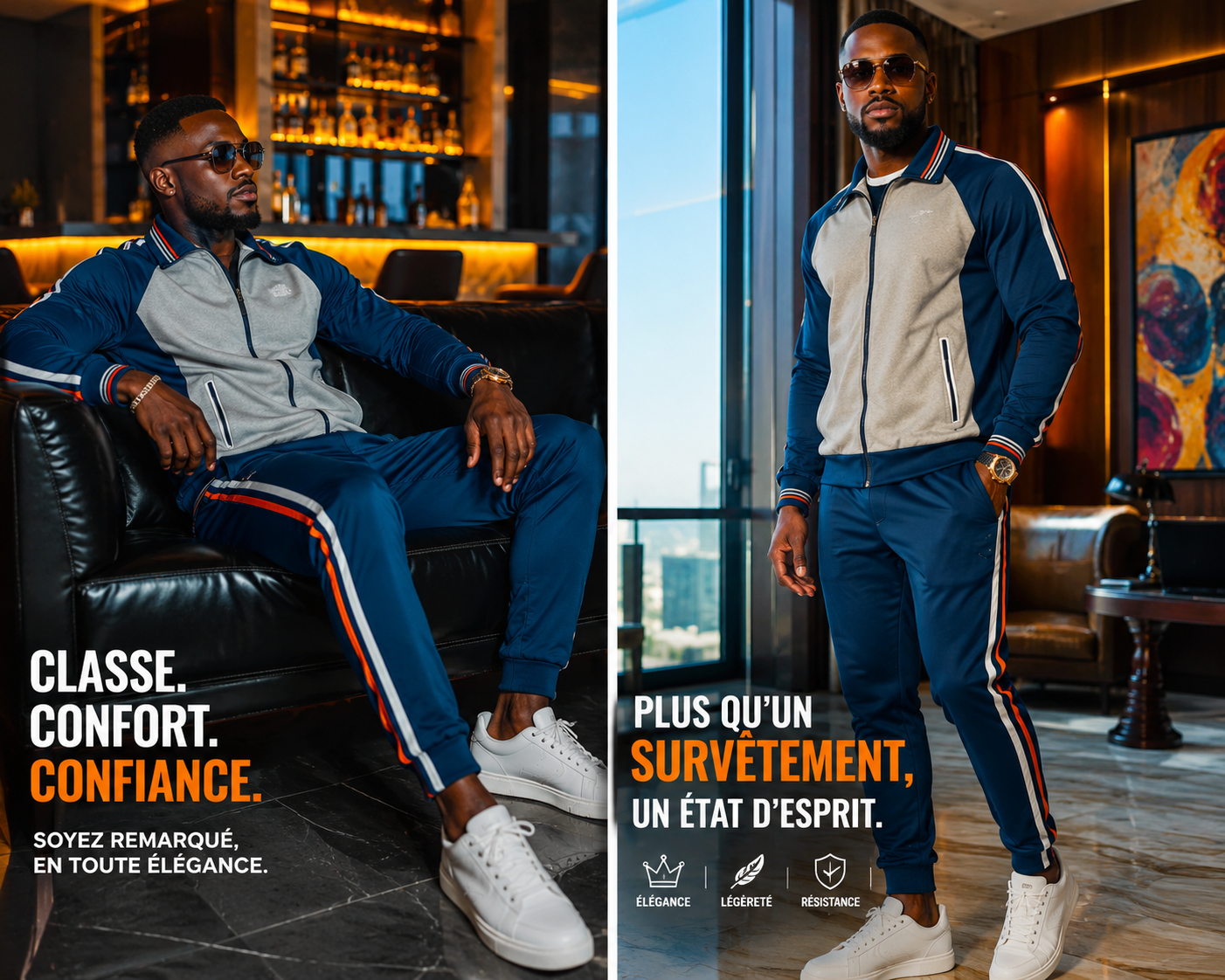 👑 Survêtement Premium Homme – L'Allure Qui Imposera Le Respect