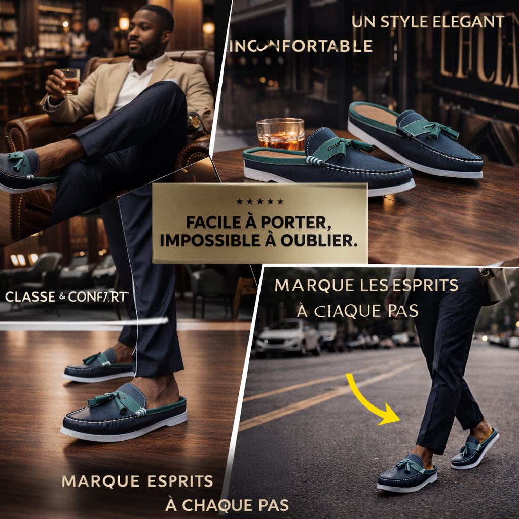 Mocassin Babouche élégant et confortable conçu pour les hommes modernes