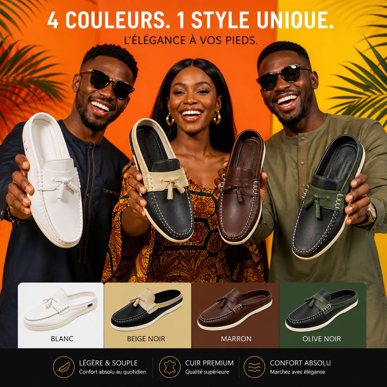 Mocassin Babouche élégant et confortable conçu pour les hommes modernes