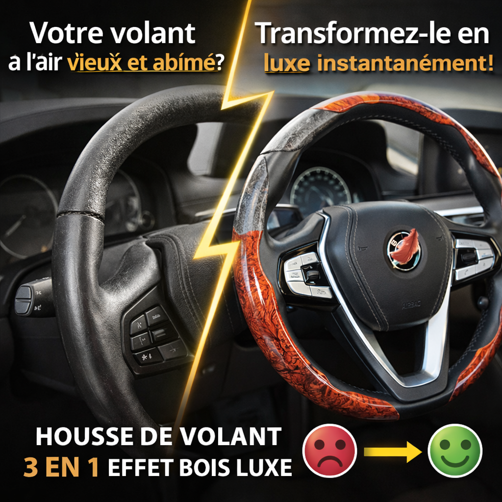 Housse de volant 3 en 1 universelle Anti- dérapante