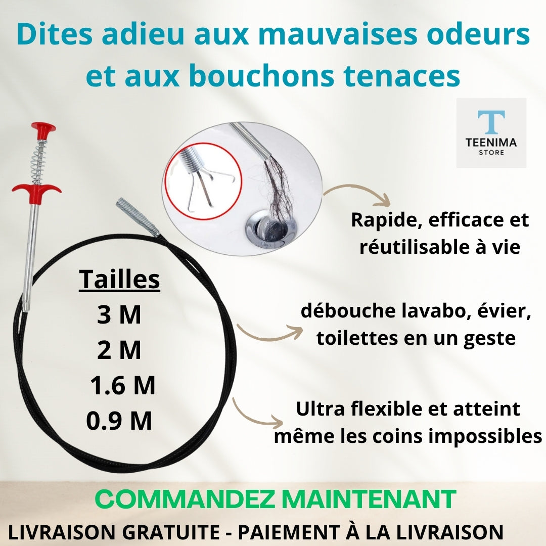 Déboucheur de Canalisation à Câble Flexible