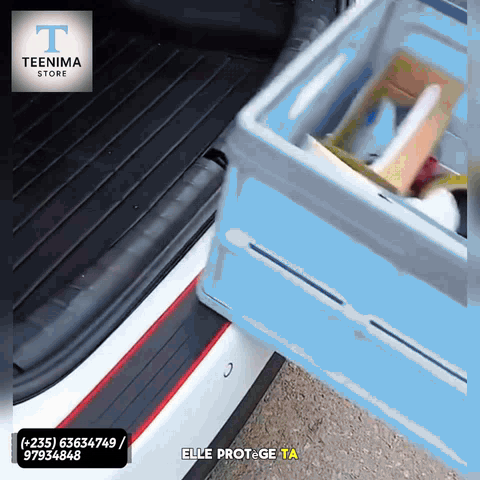 Bande de protection pour pare-chocs arrière de voiture