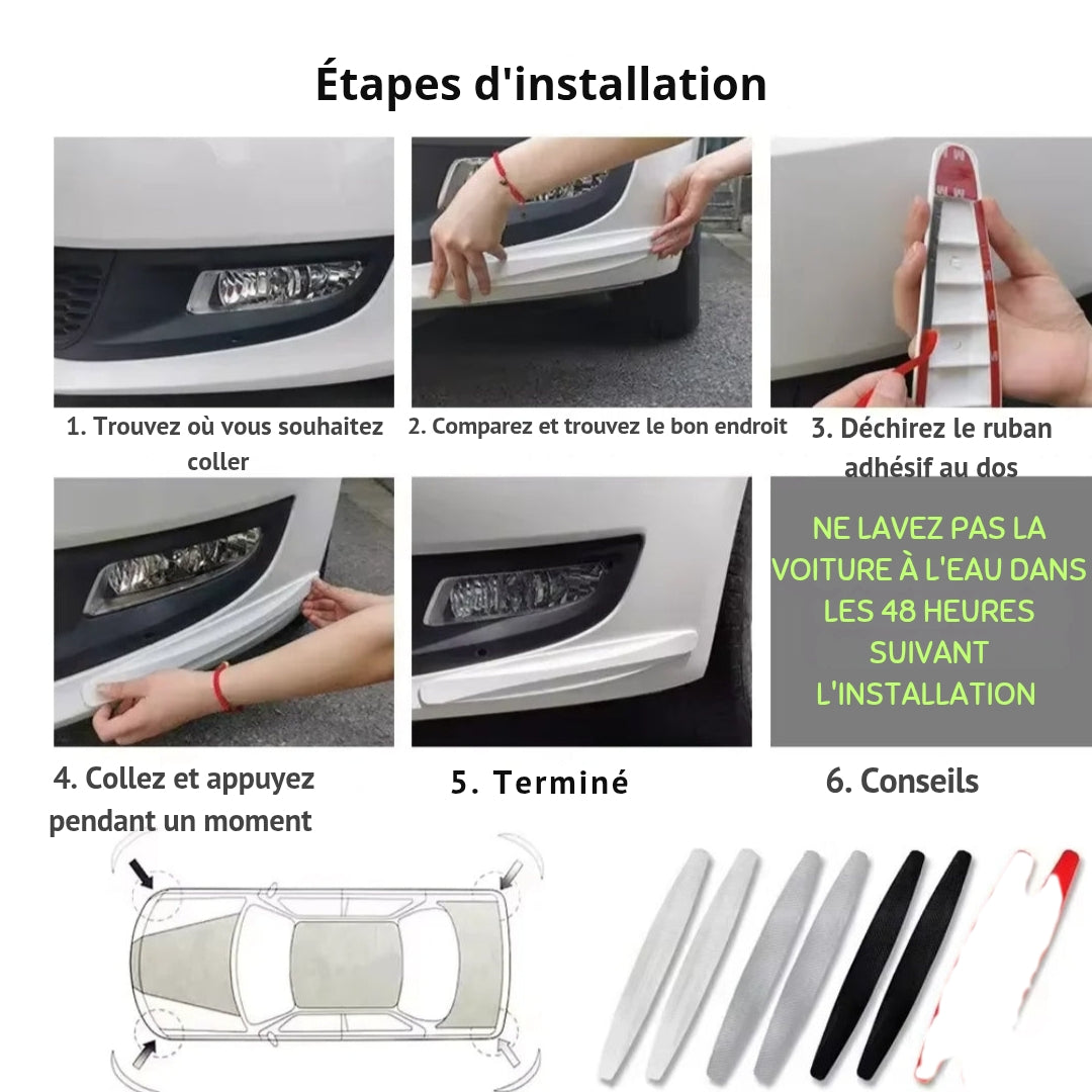 Bandes de protection pare-chocs pour voiture