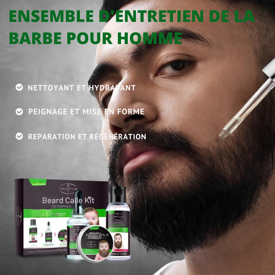 Ensemble de 3 Kits de soins pour barbe