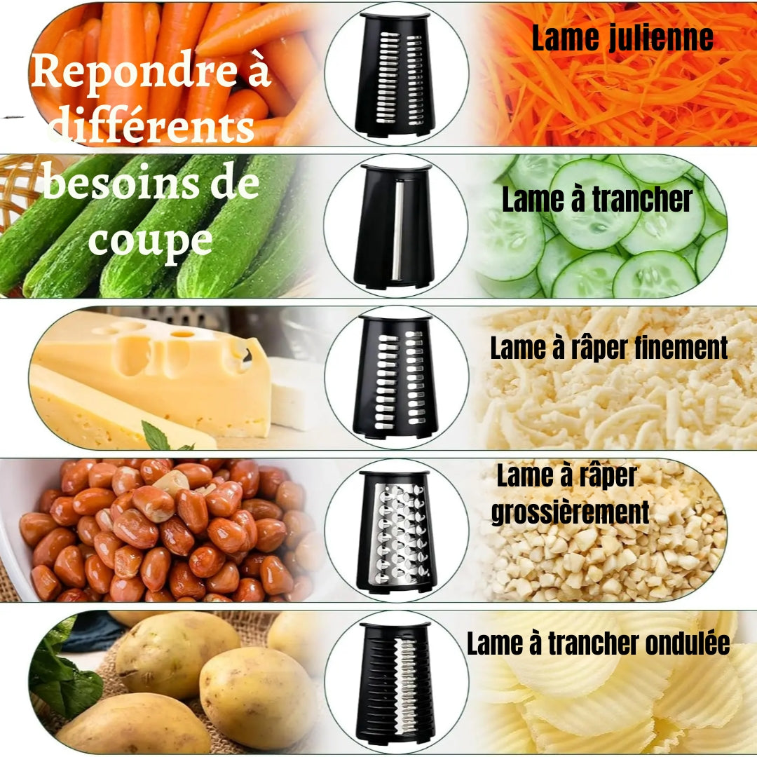 Hachoir-Râpe Manuel Multifonction