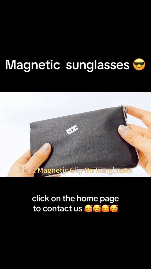 Lunettes de soleil polarisées détachables 5 en 1 à clip magnétique
