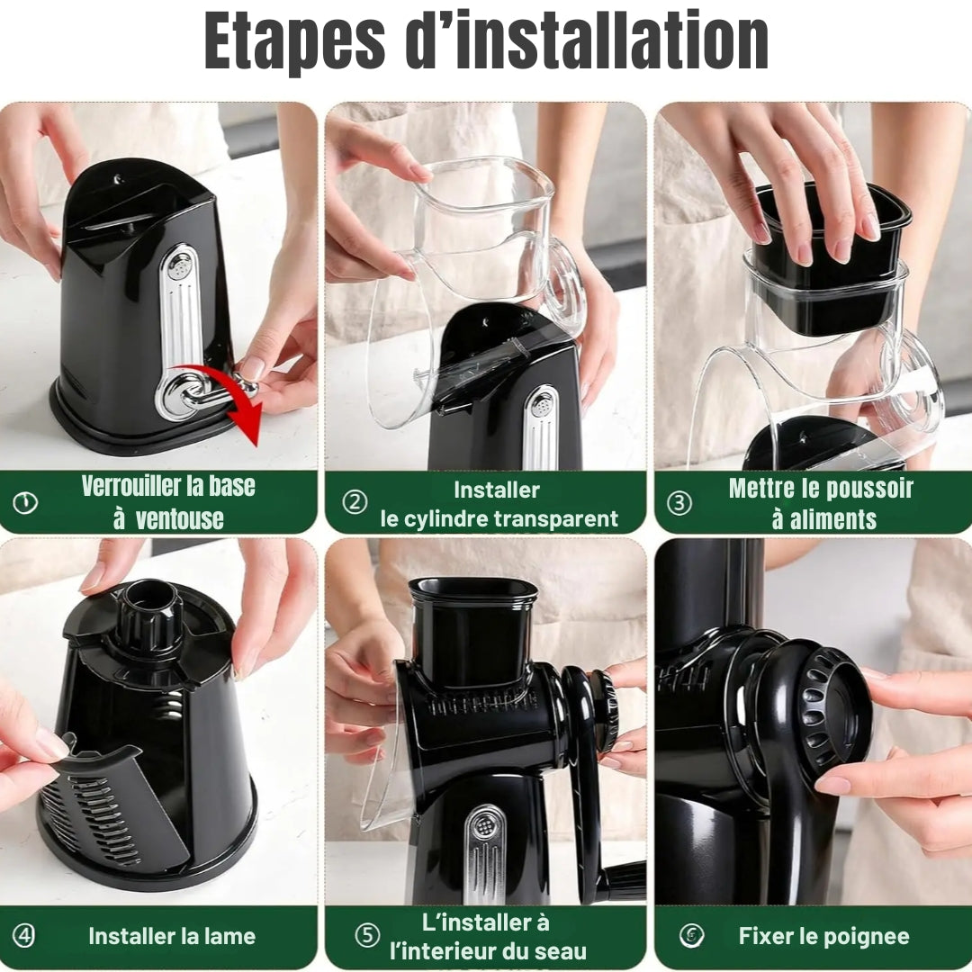 Hachoir-Râpe Manuel Multifonction